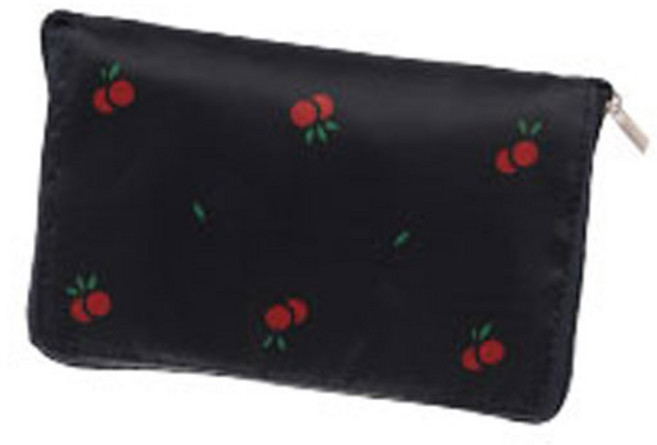 에클리츠 지퍼형 장바구니 접이식 시장바구니 시장가방 에코백, 체리, 1개