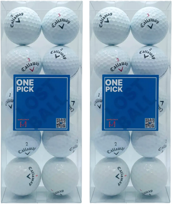 [원픽] 만족도1위! 캘러웨이 3피스 로스트볼 특A++급 골프공 품질보증 라운딩용, 화이트, 1개, 10개입