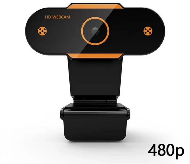 USB 컴퓨터 웹캠 카메라 4K-480P HD 자동 초점 CMOS PC 통화 네트워크 교육 회의용 마이크 포함), 03 480P