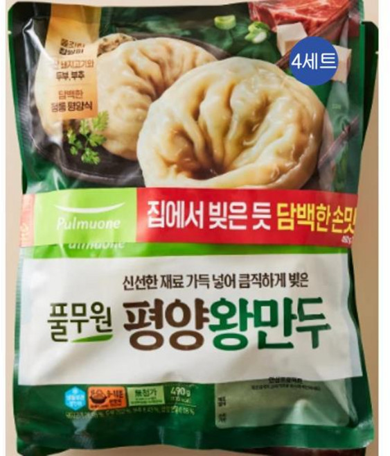 풀무원 평양 왕만두, 4세트, 980g