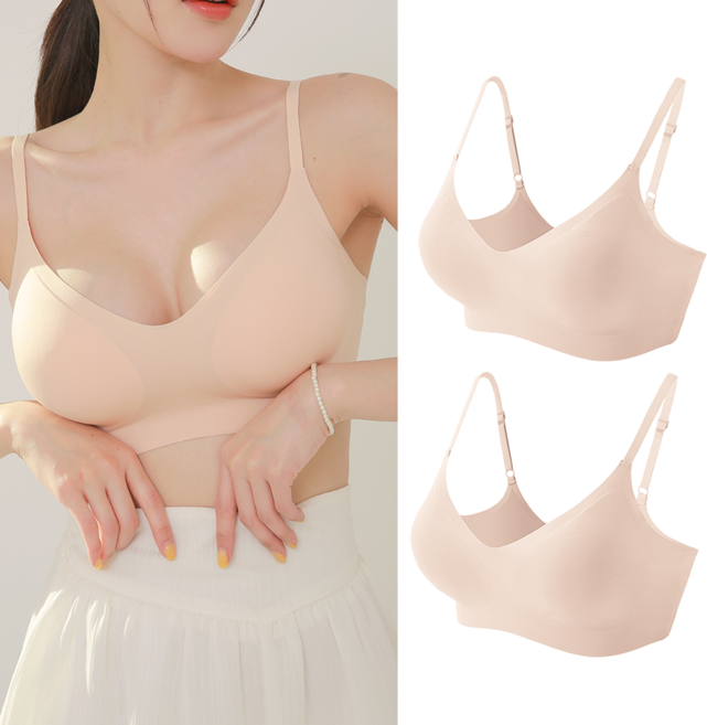 아소마 스포츠 노와이어 속옷 심리스 브라 1+1