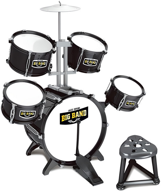 베이비캠프 어린이 재즈 드럼 악기 세트 6912 JAZZ DRUM, 1개