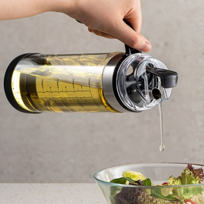 Asure 오일스프레이 2in1 자동개폐 오일병 식용유스프레이 소스병 참기름병, 1개, 550ml