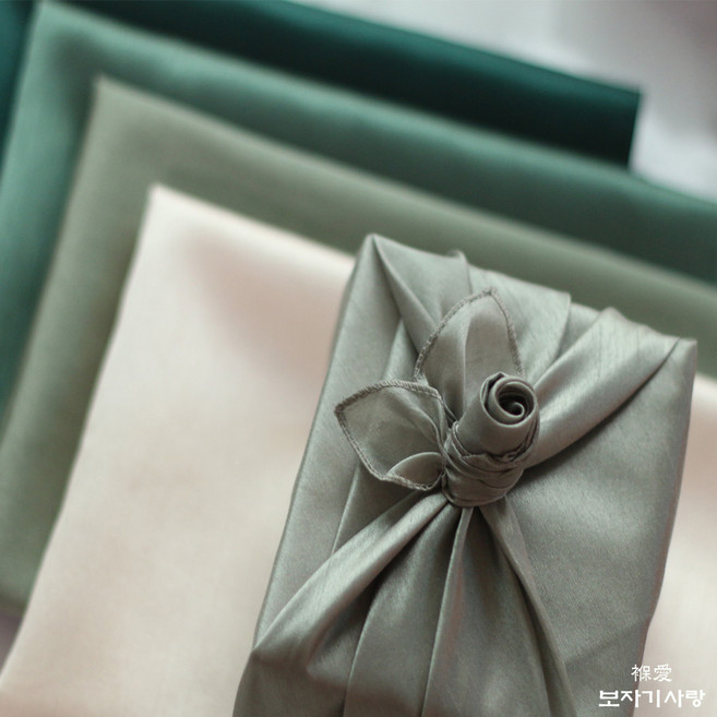 보자기사랑 실크 홑보자기 (55/75/90/110), 카키, 1개