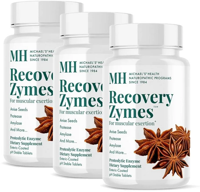 MH 리커버리 자임스 MICHAEL'S Health Recovery Zymes proteolytic enzyme formula, 3개, 270정 - 쿠팡