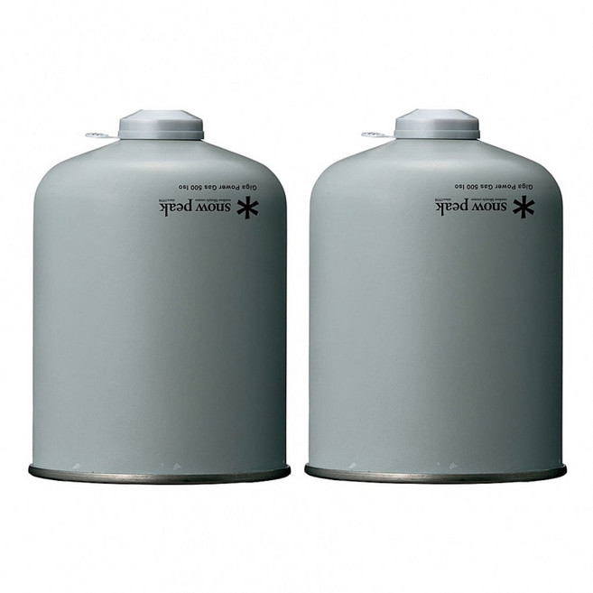 스노우피크 기가 파워 가스 500 이소 2 개 세트 GP-500SR 캠프 연료 캔 274394, -, 選択してください