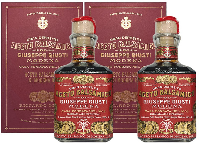 Giuseppe Giusti 쥬세페쥬스티 12년산 3메달 Cubic 와인 발사믹 식초 250ml, 2개