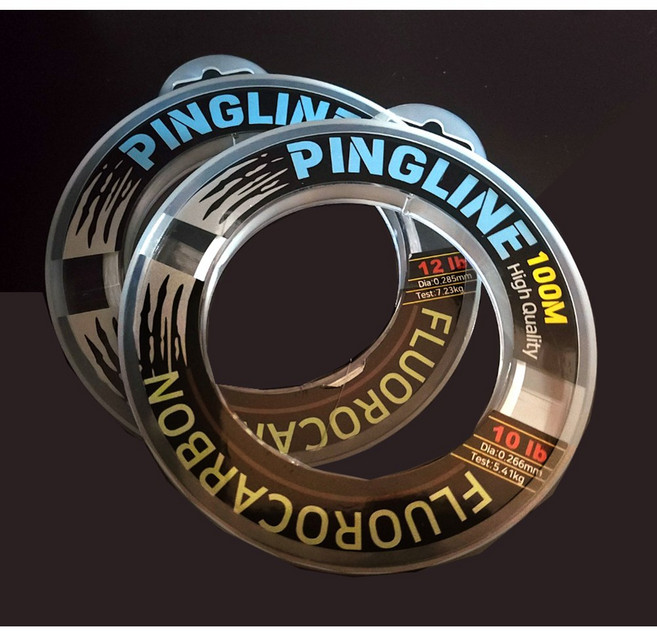 핑 라인 플로로 카본 100M 배스 핑 라인 바다 쇼크리더 원줄 핑라인, 6lb, 1개, 2.722kg