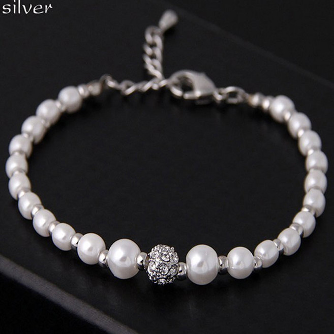 아이리스 큐빅 담수 진주 팔찌