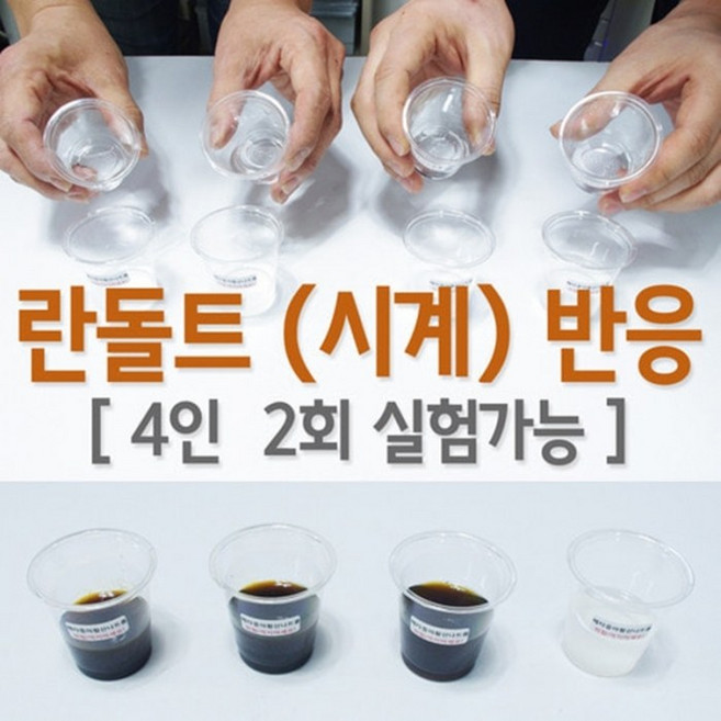 란돌트(시계)반응 (4인2회실험)