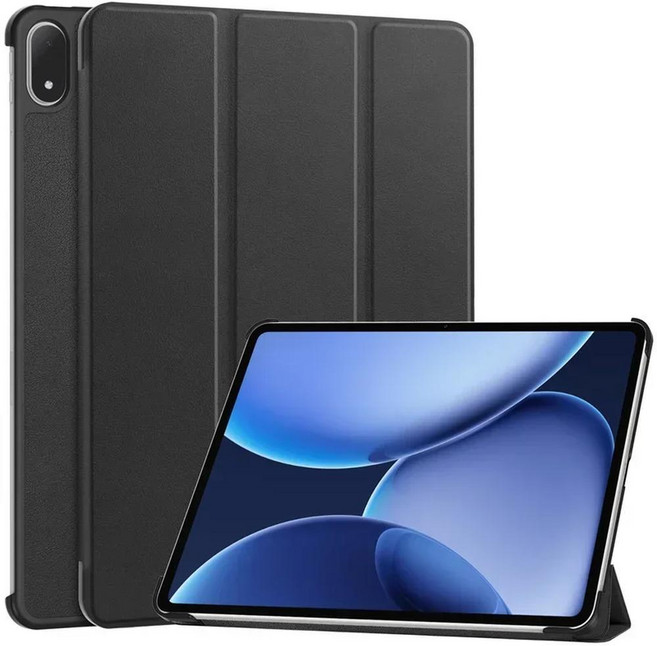 커버 트라이폴딩 마그네틱 하드 백 스탠드 스마트 쉘 케이스 인치용, 4. black, 04 Oppo Pad 4pro, 1개