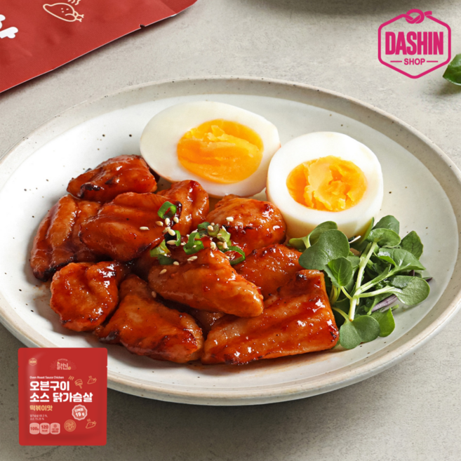 [다신샵] 닭신 오븐구이 소스닭가슴살 떡볶이맛, 20개, 100g