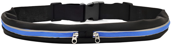 비바영 초경량 투포켓 방수 러닝벨트 마라톤 스포츠, 스카이 블루, 1개