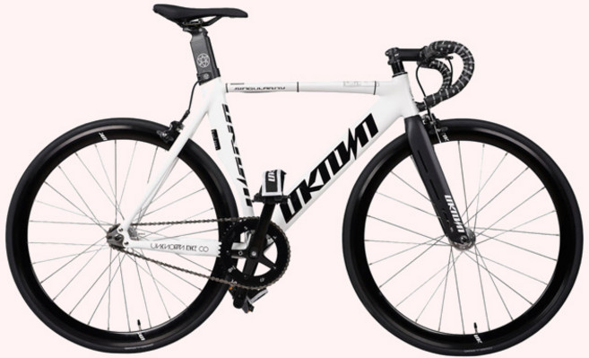 2025 언노운 싱귤러리티2 SE 픽시자전거, 1개, 535cm, 화이트/블랙