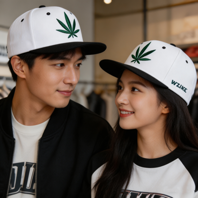 코어루크리에이티브 커플 빅사이즈 대두볼캡 자수 데일리 힙합모자 숏챙스냅백