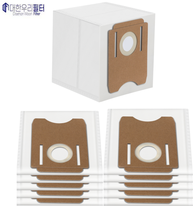 대한우리필터 클리엔 로봇청소기 T24 T24 CLIEN 호환 더스트백 먼지봉투 소모품, 10개, 수량