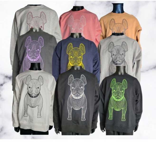 [국내매장판] 라이프워크 빅라독 맨투맨 남녀공용 루즈핏 빅로고 긴팔티 오버핏 티셔츠 남자 남성 여자 여성