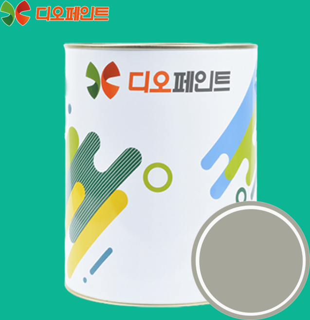 디오페인트 리노타일 욕실 친환경 수성 페인트 1L, 클래식12(스톤그레이), 1개