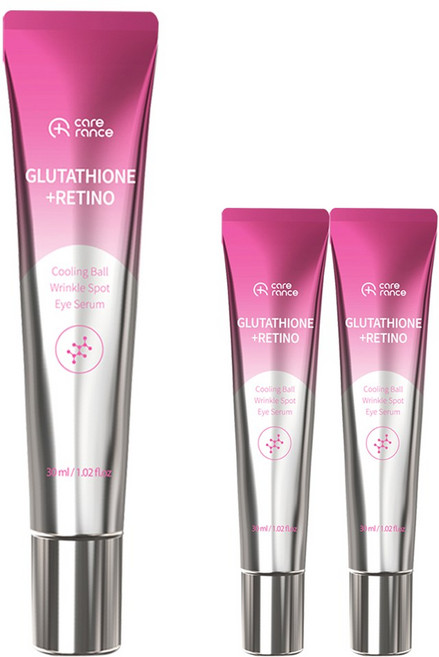 케어란스 글루타치온 + 레티노 쿨링 볼 링클 스팟 아이 세럼, 3개, 30ml
