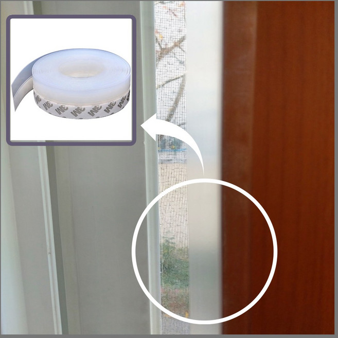 [10M길이] 다소이 실리콘 씰 스트립 방풍 방충 테이프 25mm, 1개