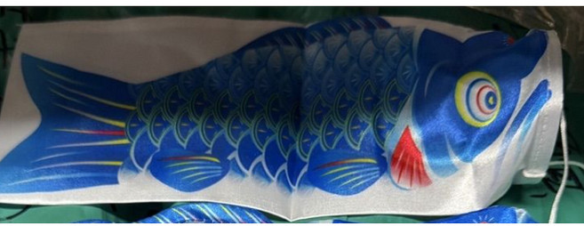 【Rising】3D鯉魚旗 日本鯉魚旗風向旗 和風魚旗鯉魚旛 露營旗 派對佈置, 1個, （無立體魚鰭）25cm鯉魚旗 紅色, 紅色