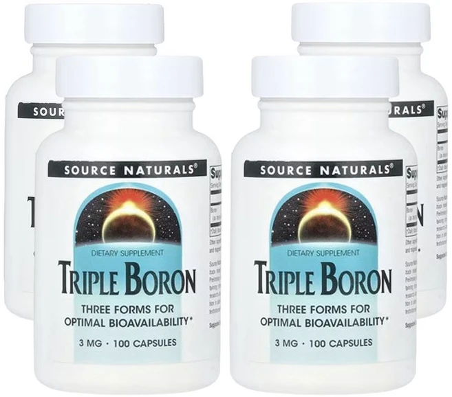 소스 내추럴 트리플 보론 3mg 100캡슐, 4개, 100정 - 쿠팡