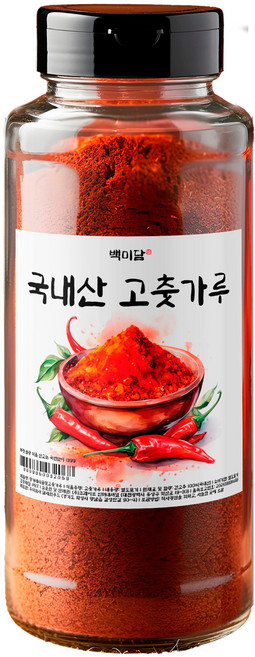 백미담 국산 고춧가루 고은고춧가루 해썹 보통매운맛, 400g, 1개