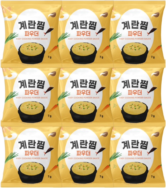소스대장 계란찜파우더, 7g, 9개