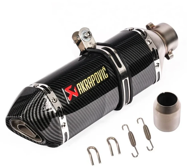 아스라다 Kpr150 Horizon 350r3r25 Gsx Ninja250z400 Huanglong 300 수정된 소형 육각형 배기관 모델 범용, 12 D370mm Single hole, 1개