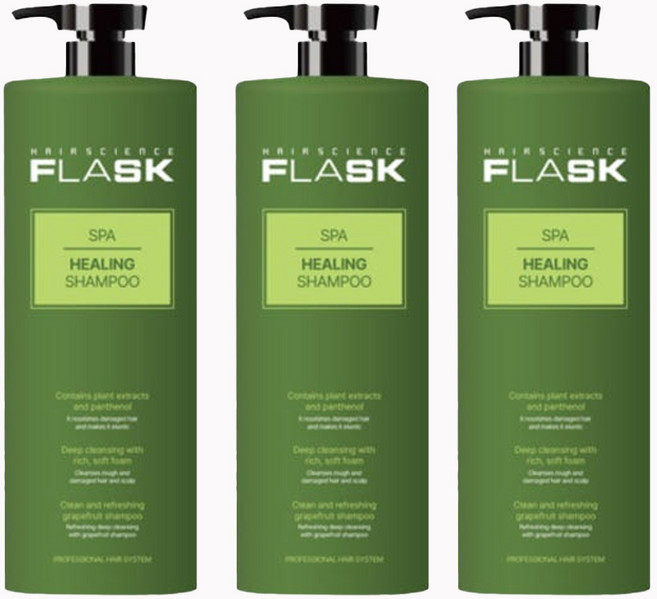 플라스크 스파 힐링 샴푸, 1.5kg, 3개