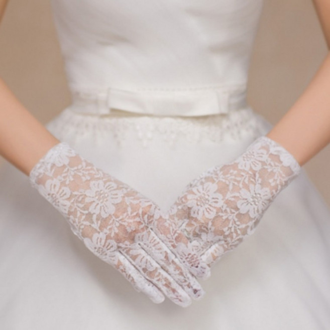 혼주 장갑 여자 레이스 웨딩 예식 결혼식 화이트 망사