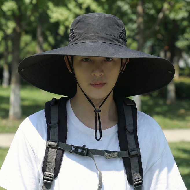 율샵 선쉴드 자외선 차단 챙넓은 모자