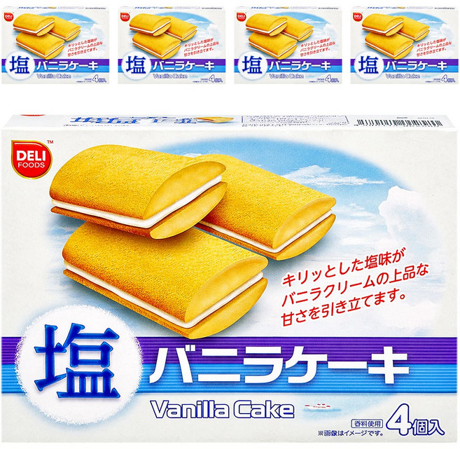 델리 바닐라 플레이버 케이크 (4개입), 72g, 5개