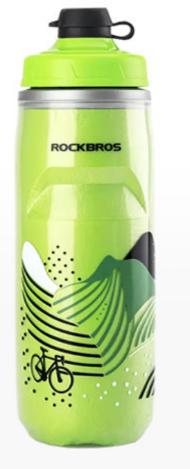 락브로스 스포츠 보냉 물통, 그린, 620ml, 1개