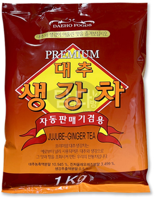 대호푸드 대추 생강차 분말 자동판매기겸용, 1개, 1개입, 1kg, 1kg