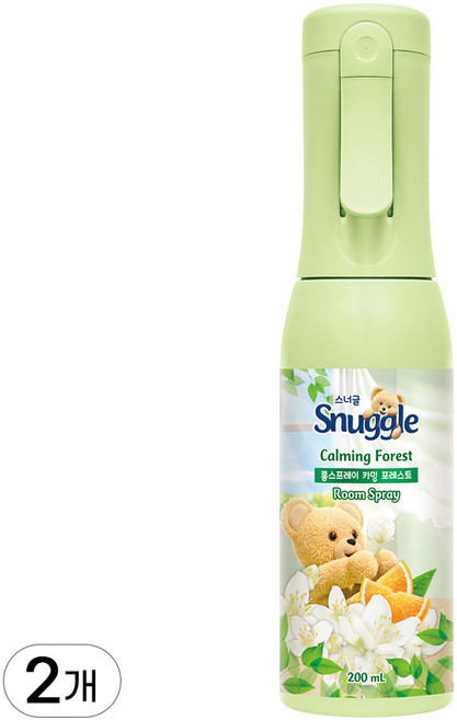 스너글 룸스프레이 카밍 포레스트 본품, 200ml, 2개