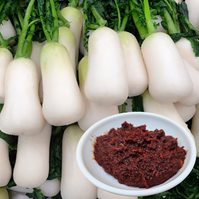 오로시 알타리김치밀키트 알타리절임+수제양념 월동준비 이거하나면 나도 엄마김치 만든다!, 1세트, 5kg