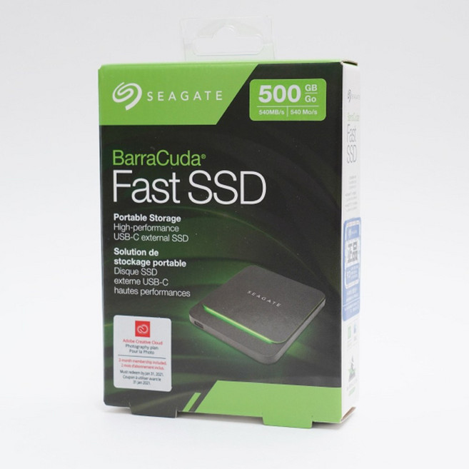 PC / 노트북 / 맥OS / PS4 / XBOXONE Seagate Barracuda 씨게이트 정식발매 바라쿠다 Fast SSD 외장 솔리드 스테이트 드라이브 500GB