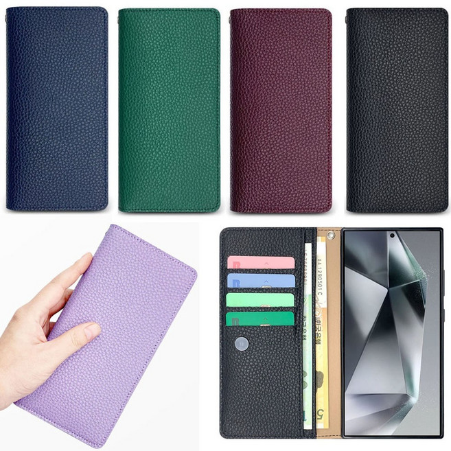 갤럭시 A51 5G SM-A516N 천연 소가죽 카드 수납 다이어리 플립 휴대폰 케이스 국산 생산 제조 SLWXPDOD