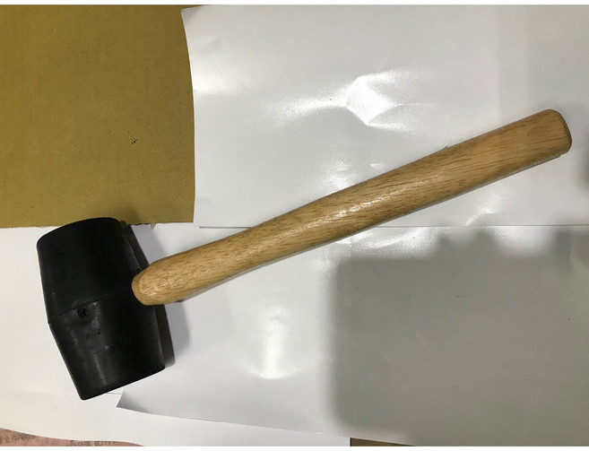 發票含稅 元山五金 橡膠槌 木柄 橡膠鎚 榔頭 檸檬槌 膠槌 塑膠槌 敲擊作業不傷損物件 台灣, 1個, 2-1/2"