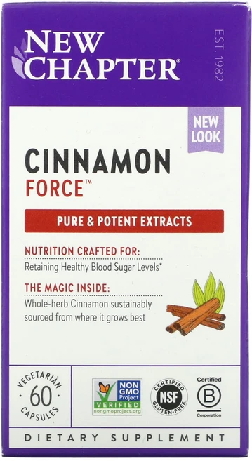 뉴챕터 시나몬 포스 베지캡슐 60정, 1개 - 쿠팡