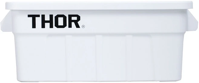 트러스트 Thor 토르 사각 컨테이너 토트박스 공구함 다용도 보관함 53L 75L 사각 전용 트롤리 카트 운반구, 흰색, 1개