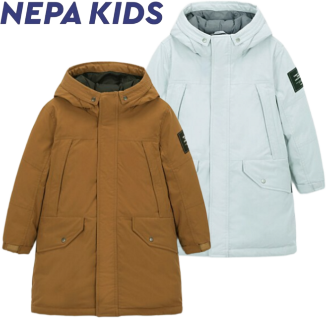 [정가 319 000] 네파키즈 공용 다운자켓 구스 미들자켓 아동 한겨울 방한 방풍 80:20