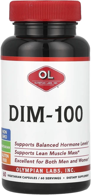 단백질 비타민 철분 마그내슘 칼슘 Olympian Labs DIM-100 베지 캡슐 60정(캡슐 1정당 100mg) 고루고루섭취해주세요, OlympianLabsDIM100베지캡슐60정캡슐1정당, 1개 - 쿠팡