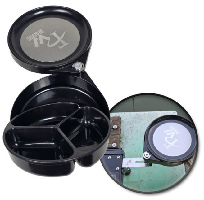 피싱위드 ㄱ자 좌대 거치식 떡밥그릇, 1개, 블랙