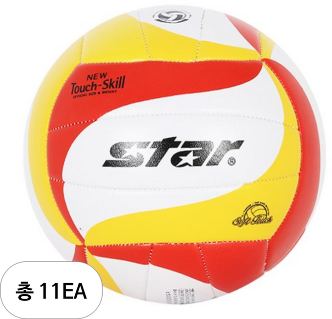 스타스포츠 스타 뉴 터치스킬 배구공 5호 VB5055-34, 11개