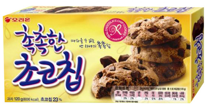 오리온 촉촉한 초코칩, 120g, 12개