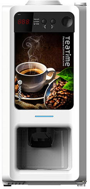 동구전자 티타임 정수기연결 물통형 업소용 전자동 2구 미니 커피 믹스자판기 VEN502, VEN502+미세조절통