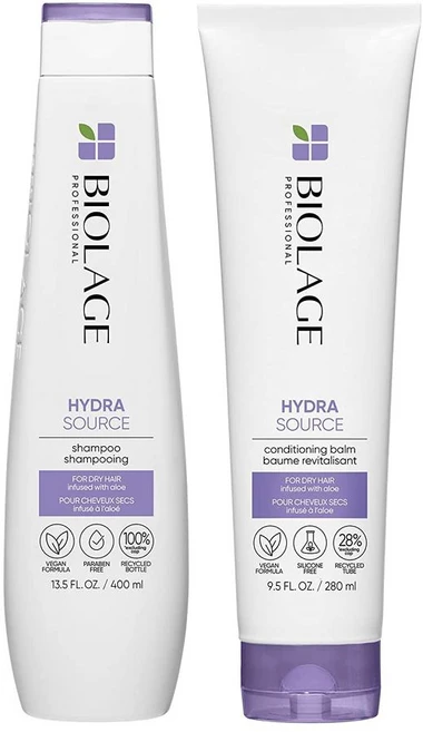 BIOLAGE 하이드라 소스 샴푸 400ml & 컨디셔닝 밤 280ml 세트 건조한헤어용, 1세트 - 쿠팡