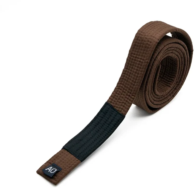 쿠쿠스토어 브라질 Jiu BJJ 벨트 215cm - 성인 A0 블랙 퍼플 화이트 자수 이름, 01 A2, 02 브라운
